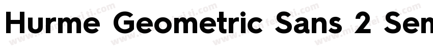 Hurme Geometric Sans 2 SemiBold字体转换